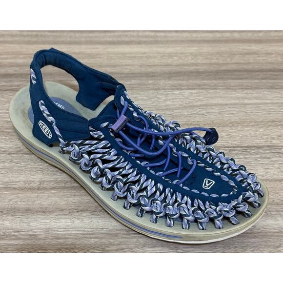 Keen Sandals Women 10‎ Blue Purple Uneek Poseidon Paracord Gorpcore Hiking Camp - Picture 1 of 8